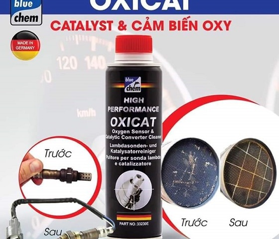 Vệ sinh bầu lọc khí xả và cảm biến oxy